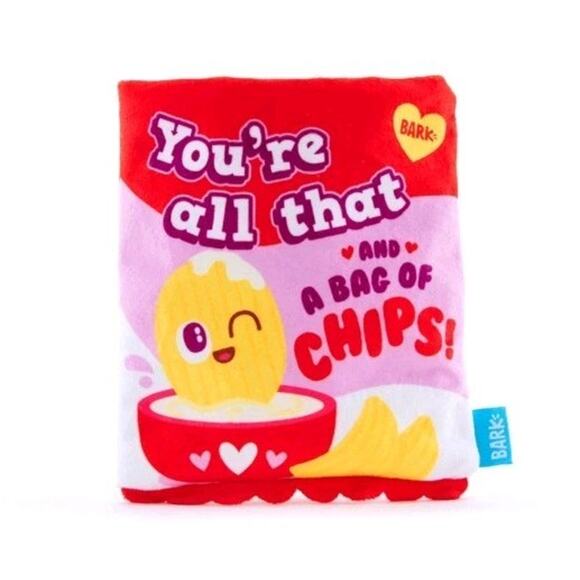 Barkbox Other - Bark Box All that And a Bag of Chips Squeaker Crinkle Small Dog Puppy Toy Funny